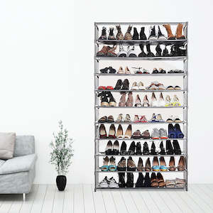 Home Furniture: 50 Pairs 10 Tiers Shoe Rack