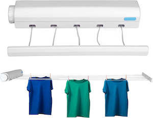 Home Furniture: Retracting Clothesline 5 Line 18m Hanging Clothes Space Hanger