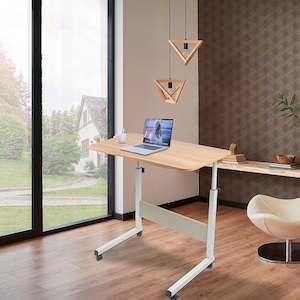 Office Furniture: Wood Computer Desk PC Laptop Brown Table Workstation Office Study Home Furniture