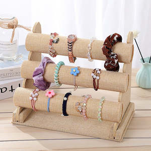 Health And Beauty: 3-Tier Triple Bar Jewellery Display Rack