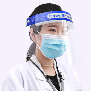 Health And Beauty: 6x Safety Full Face Shield Clear Guard Protector Mask Anti-Fog + Elastic Head Band