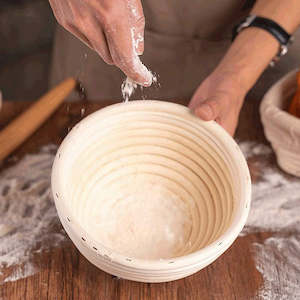 Kitchenware: 2 x 9" Sourdough Bread Proofing Set Bread Making Kit Round Bowls