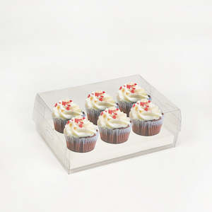 10Pcs Clear Dessert Boxes Cupcake Packing Boxes Bakery Cake Wrapping Boxes