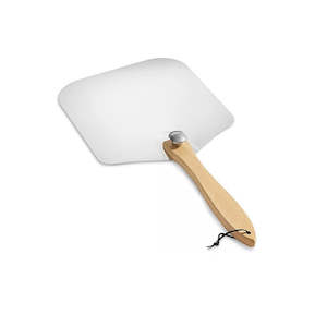 Kitchenware: Pizza Peel Paddle w/ Foldable Handle for Baking Oven & Grill Aluminium