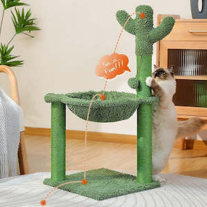 Cactus Cat Tree Tower Scratching Post Scratcher Kitten Condo House Play Bed Toys