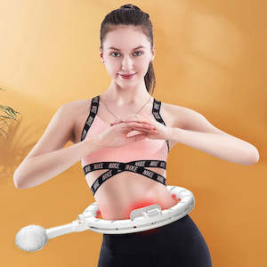 Weighted Hoola Hoop for Adults Weight Loss Exercise 2 in 1 Abdomen Massage Fitness