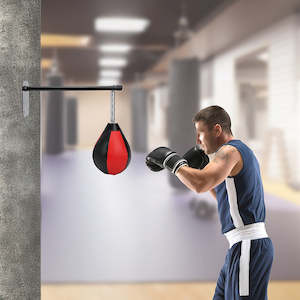 Wall Hanging Boxing Punching Bag Speed Training Stress Relief Kit with Wall Mount Bracket