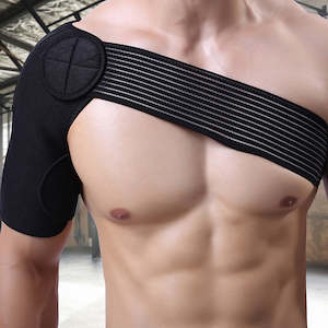 Sports Fitness: Adjustable Shoulder Support Brace Strap Compression Bandage Wrap