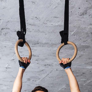 Wooden Gymnastic Rings Olympic Gym Strength Training