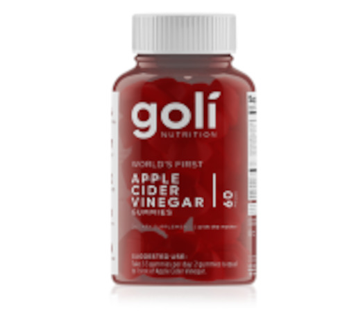 Goli Nutrition Apple Cider Vinegar Gummies 60