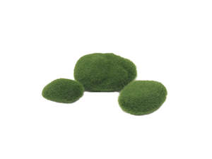 Faux Moss Rock - Pk of 3