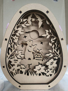 Craft material and supply: Easter Shadow Box Lunar Faith Pocock Craft Studio