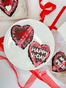 desserts: Heart Shaped Brownie