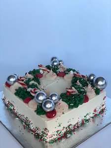 Christmas Wonderland slab Cake