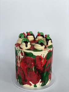 Mistletoe Christmas Cake