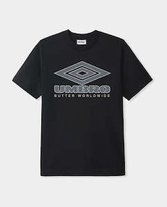 Butter Goods x Umbro - Diamond Logo T-Shirt - Black