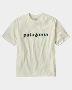 Patagonia - M’s 73 Text Logo Organic Shirt - Birch White