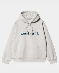 Internet only: Carhartt WIP - Hooded Carhartt Sweat - Ash Heather/Duck Blue