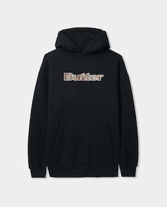 Butter Goods - Logo Camo Applique Pullover Hood - Black