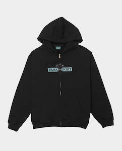 Internet only: Passport - House Plant Organic Fleece Zip Hood - Black