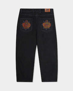 Butter Goods - Spider Denim Jeans - Washed Black