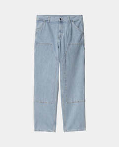 Carhartt WIP - Double Knee Pant - Blue Heavy Stone Bleached