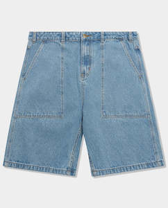 Internet only: Butter Goods - Patch Pocket Denim Shorts - Washed Indigo