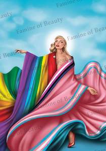 The Cloak of Many Colours A3 Poster