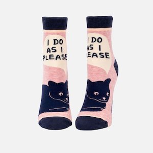 Pet: Cat Socks - I Do As I Please - Women's