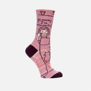 Cat Socks - Go Away I'm Introverting - Women's