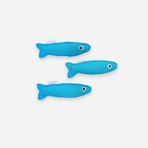 Organic Catnip Toy - Felt Sardine