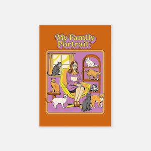 Pet: Cat Greeting Card - My Family Portrait