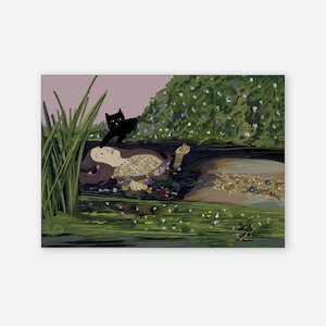 Cat Greeting Card - Ofelinea