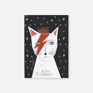 Cat Greeting Card - Kitty Stardust