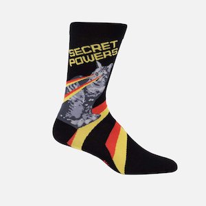 Cat Socks - Secret Powers - Men's