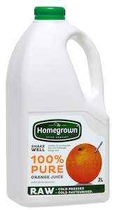 Milk and cream processing: Homegrown -  Orange Juice 2lt