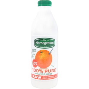 Homegrown - Low Pulp Orange Juice 1lt