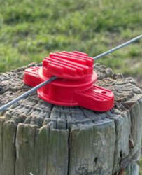 Insulator Red up to 6mm wire or polybraid