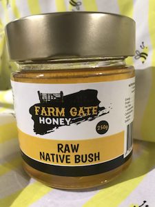 250g Raw Native Bush - Farm Gate Honey New Zealand