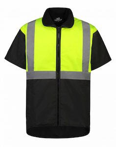 Far South 63AYR Oilskin Vest - Fluro Top and Reflector