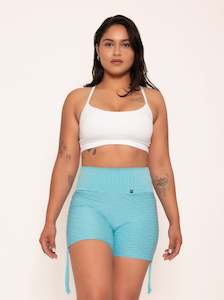 Shorts: Skye Blue High Rise  Shorts