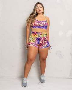 Shorts: Neon Leopard Shorts