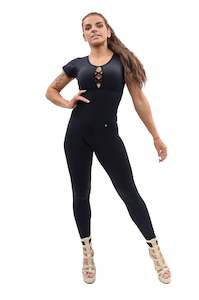 Jumpsuits: Valentina Cap Sleeve Jumpsuit