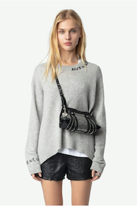 Knitwear: ZADIG ET VOLTAIRE - MARKUS GRIS CHINE CLAIR CASHMERE