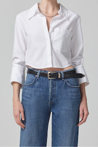 Citizens Of Humanity - Bea Crop White Shirt