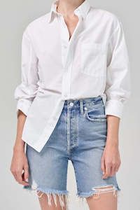 CITIZENS OF HUMANITY - KAYLA OVERSIZED SHIRT OPTIC WHITE