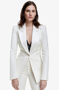 Jackets: SMYTHE - TUXEDO PAGODA IVORY BLAZER