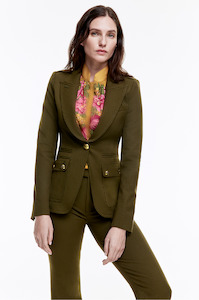 Smythe - Military Peaked Lapel Blazer Army