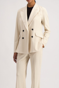 Harris Wharf London - Double Breasted Blazer Ivory