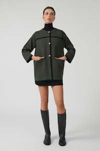 ONTE - MINERVA JACKET GREEN AND BLACK WAS $439